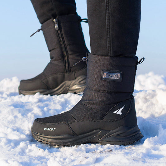 Bottes de Neige Imperméables et Antidérapantes pour Homme – Confort Hivernal