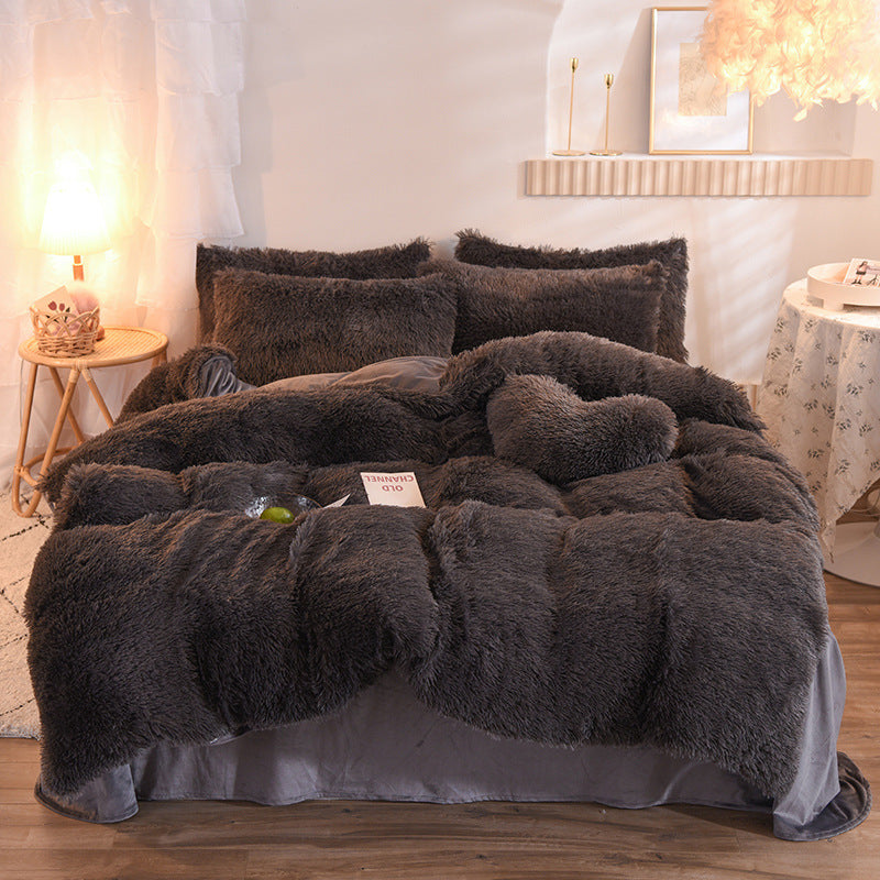 Parure de Lit Hiver – Flanelle Épaisse Ultra Douce, Housse de Couette, Drap Plat & Taies d’Oreiller