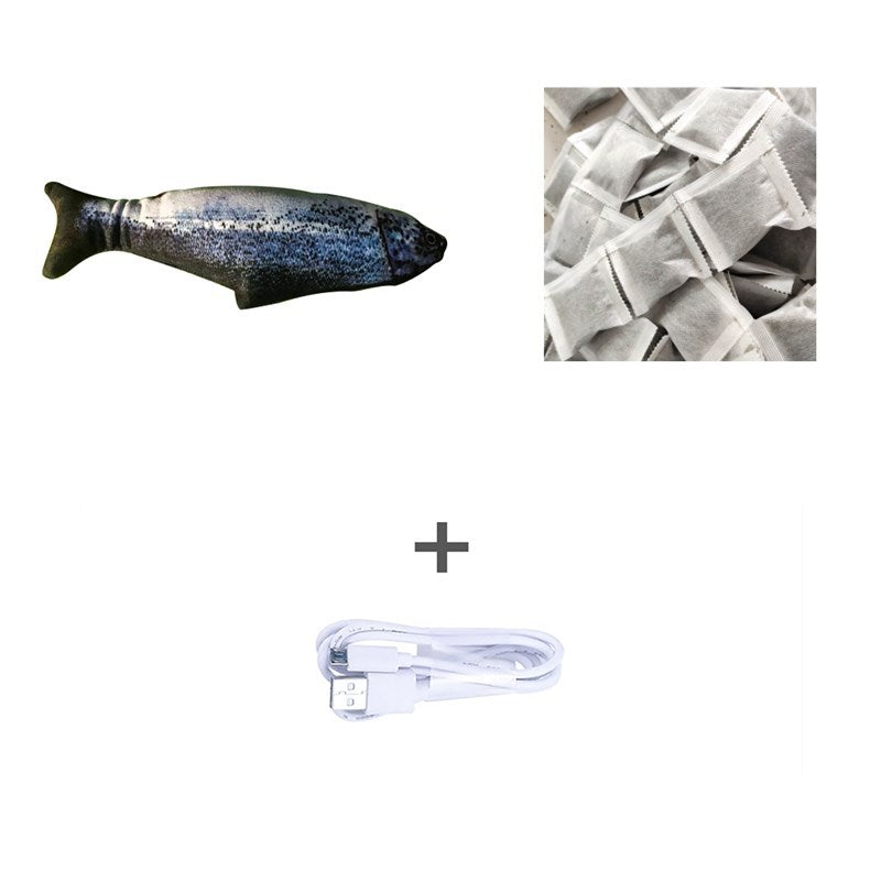 Jouet Poisson Électrique Sautillant – Version sans Catnip