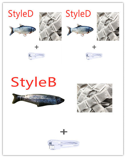 Jouet Poisson Électrique Sautillant – Version sans Catnip