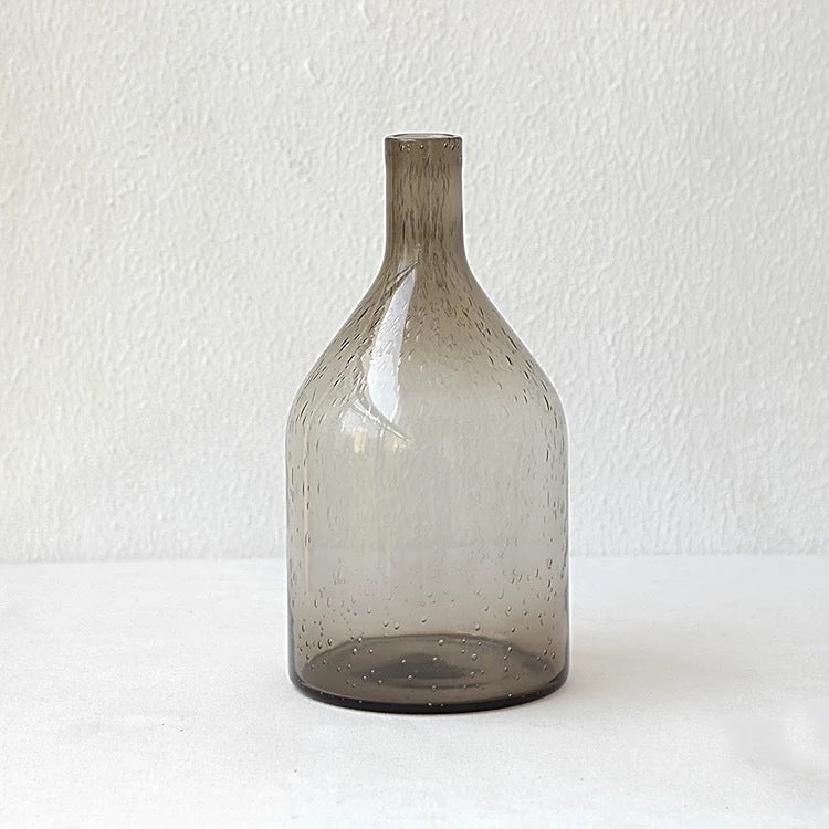 Vase en verre à bulles – Élégance artisanale pour votre intérieur