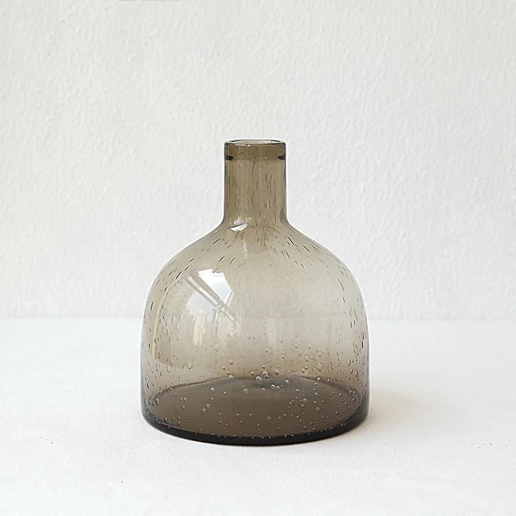 Vase en verre à bulles – Élégance artisanale pour votre intérieur