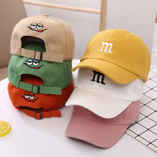 Casquette Baseball Enfant avec Lettre "M" Brodée – Coton Printemps & Automne