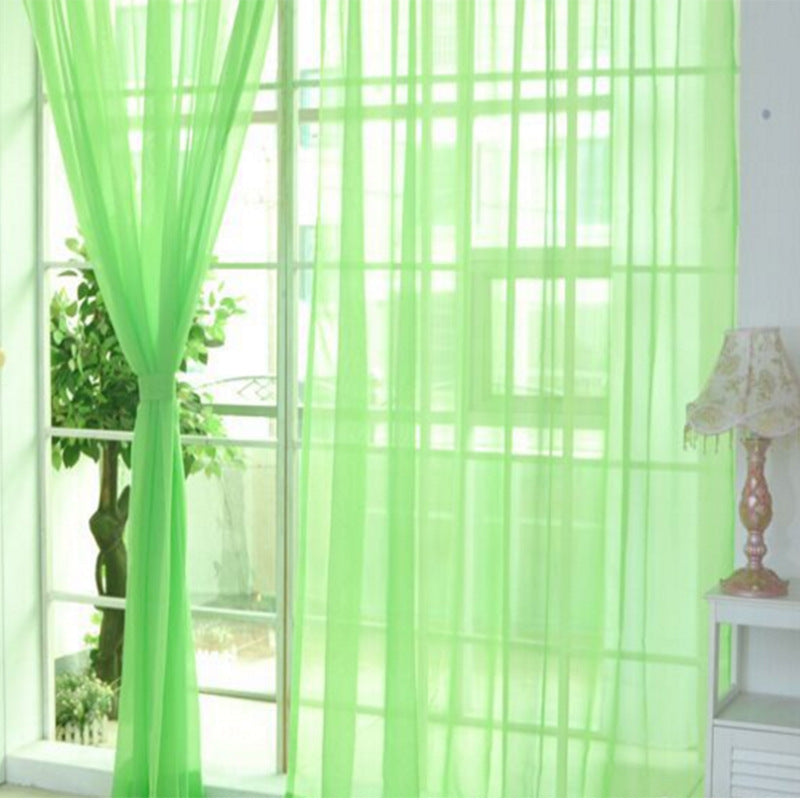 Rideaux en tulle uni moderne – Voilages transparents légers pour salon et chambre