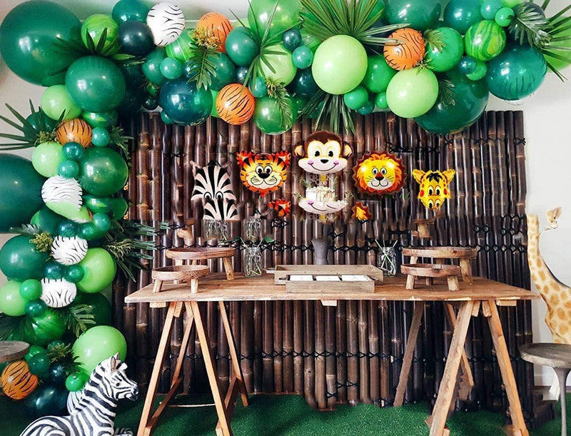 Kit de Décoration de Fête Thème Jungle – Guirlande de Ballons