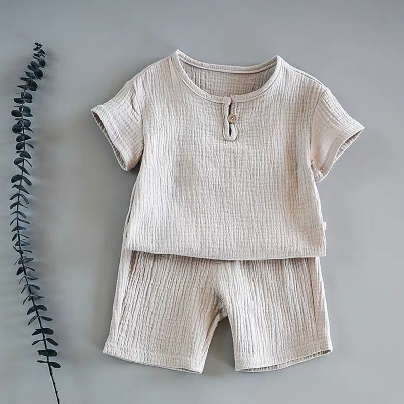Ensemble d'été bébé à manches courtes – Tenue légère et confortable pour bébé