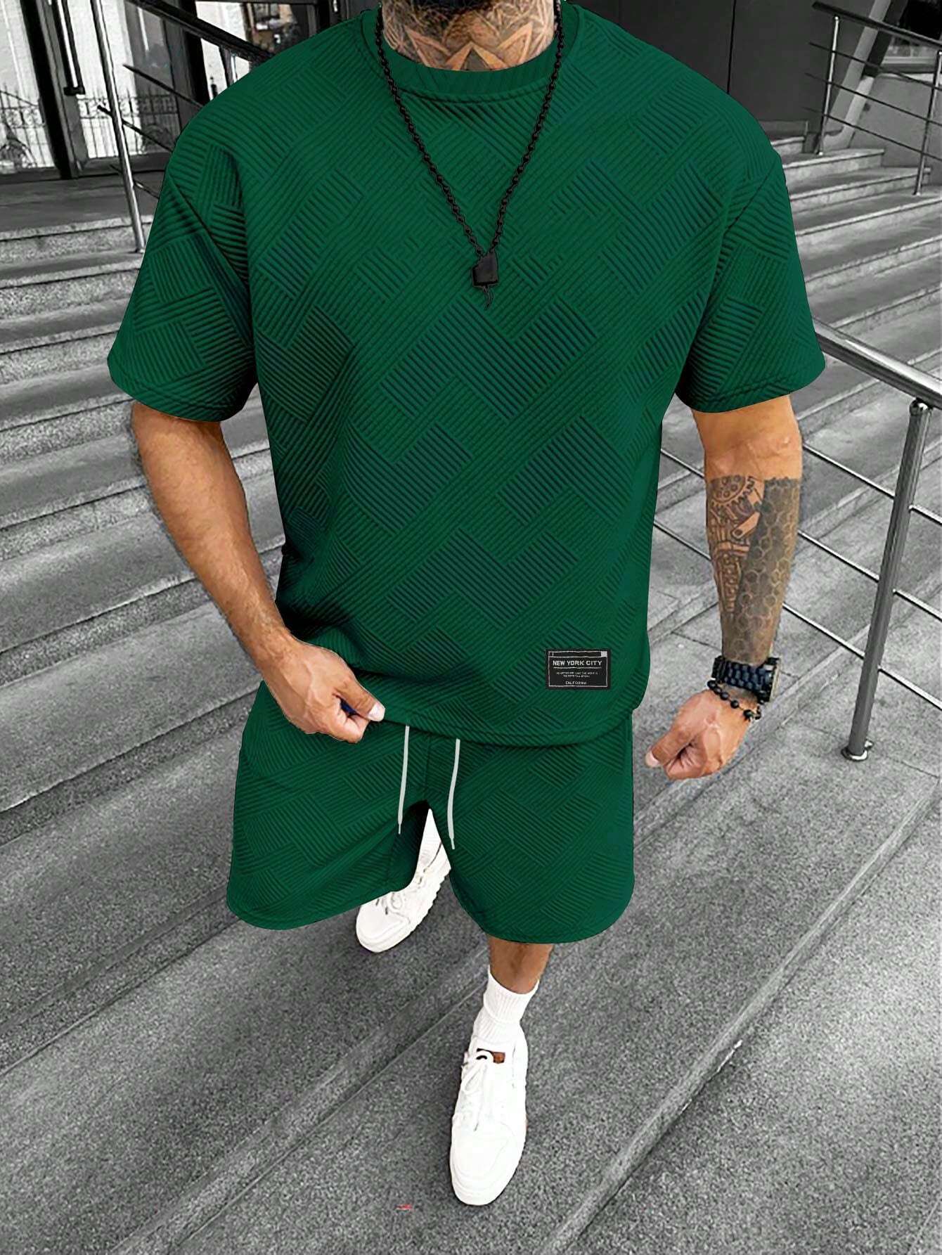 Ensemble homme manches courtes et shorts – Simple, confortable et respirant