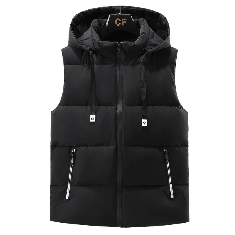 Gilet homme épaissi chaud uni – Vêtement sans manches confortable