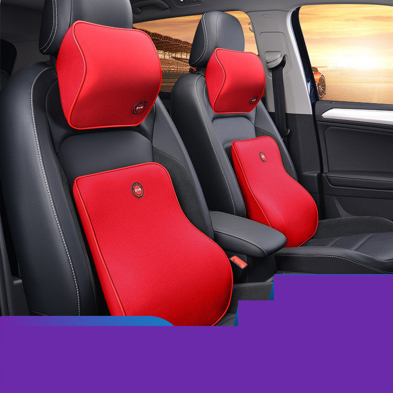 Support lombaire & appuie-tête voiture – Coussin mémoire de forme confort dos et nuque