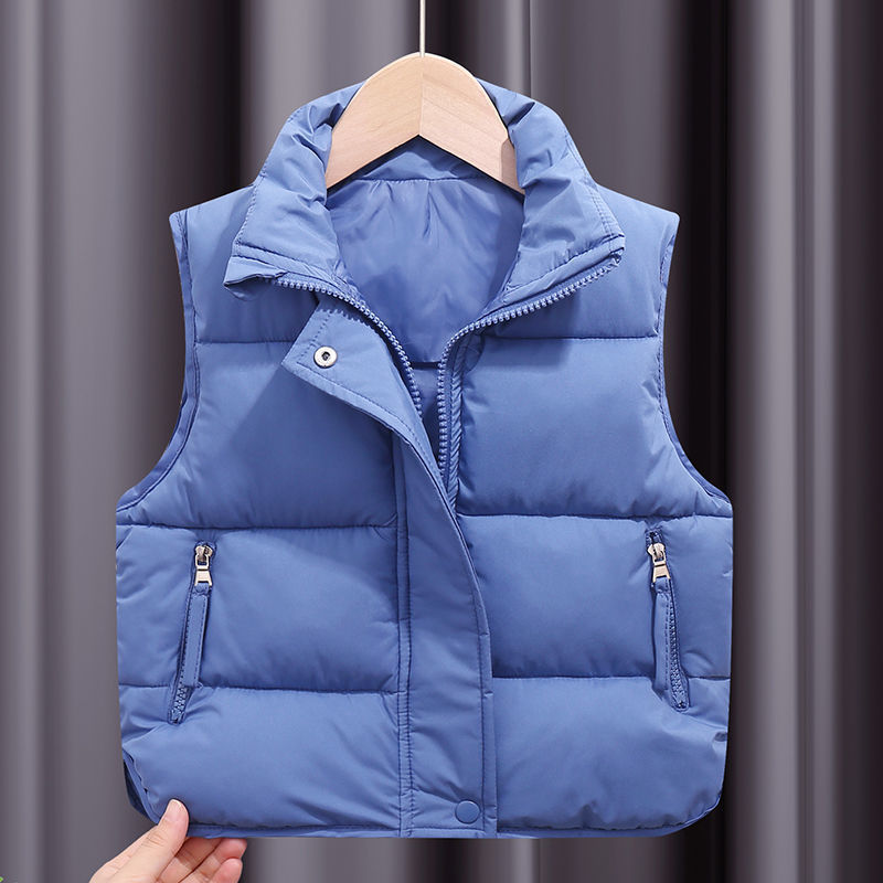 Gilet en coton doudoune sans manches – Style décontracté enfant