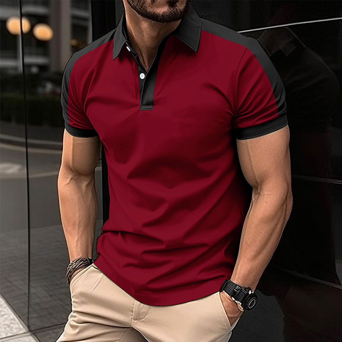 Polo Homme Été – Style Chemise Business, Léger et Élégant