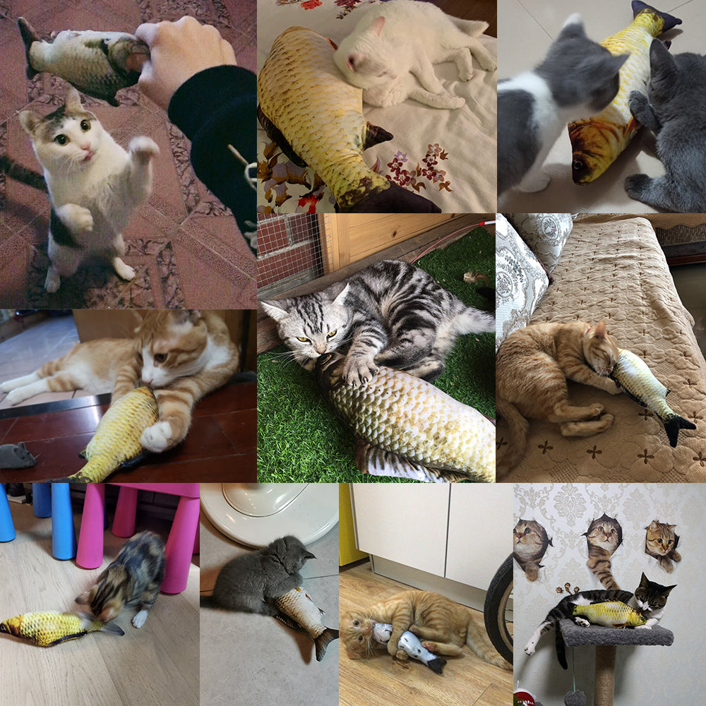 Jouet Poisson Électrique Sautillant – Version sans Catnip