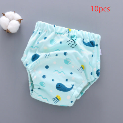 Culotte d’Apprentissage Lavable pour Bébé – 6 Couches de Mousseline Absorbante