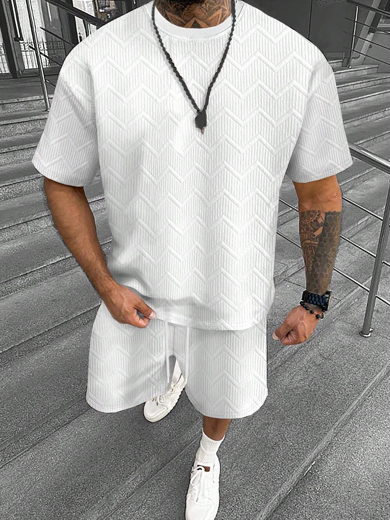 Ensemble homme manches courtes et shorts – Simple, confortable et léger