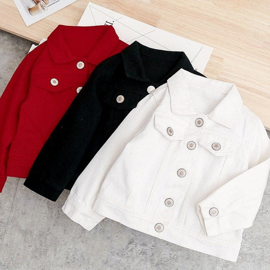 Veste en jean pour fille – Style coréen automne-hiver