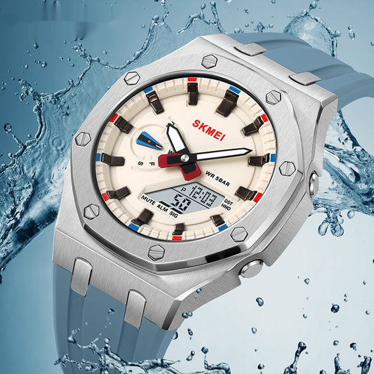 Montre électronique sportive étanche et lumineuse – Multifonction, design moderne