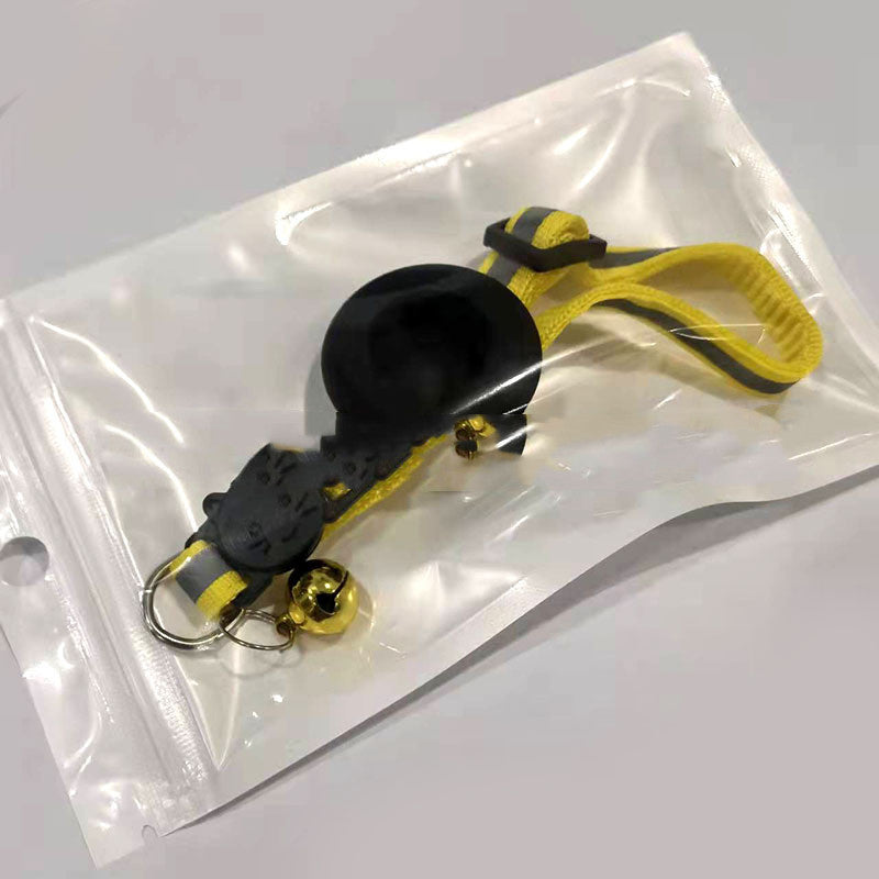 🐾 Collier Réfléchissant avec Support AirTag et Clochette – Anti‑perte pour Chats & Chiens