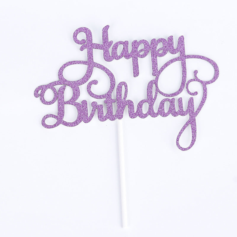 Drapeau de Gâteau "Happy Birthday" en Anglais