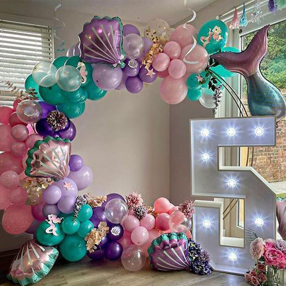 Kit Ballons Thème Sirène – Coquillages et Nageoire