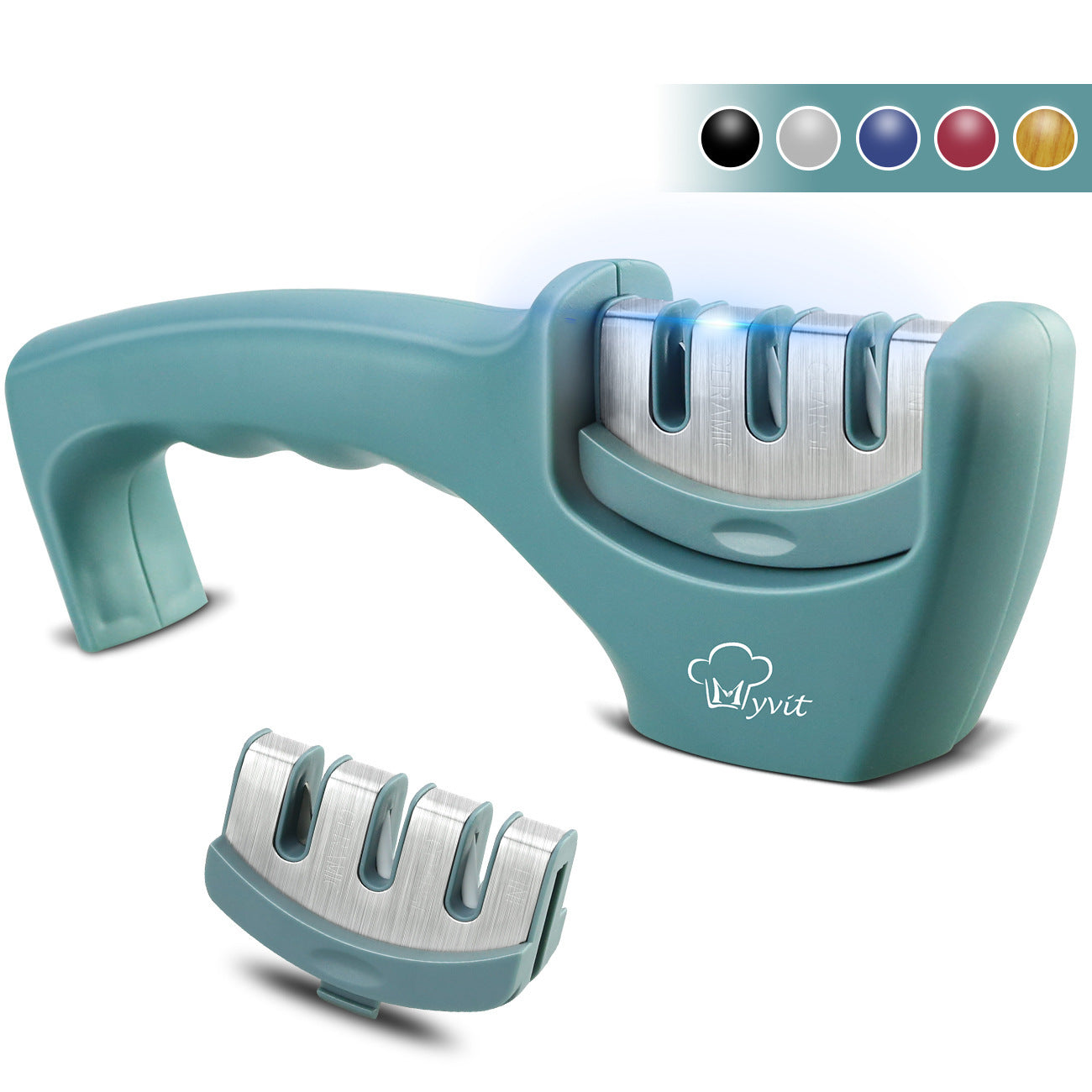 Pierre à aiguiser diamant tungstène – Affûteur manuel compact pour couteaux de cuisine