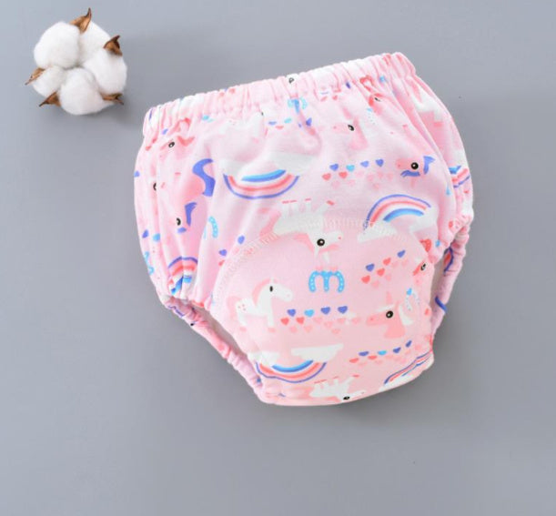 Culotte d’Apprentissage Lavable pour Bébé – 6 Couches de Mousseline Absorbante