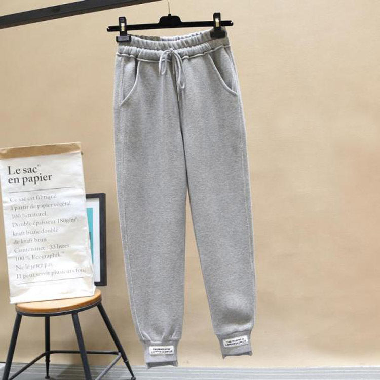 Loose Leg Binding Women's Wool Pants