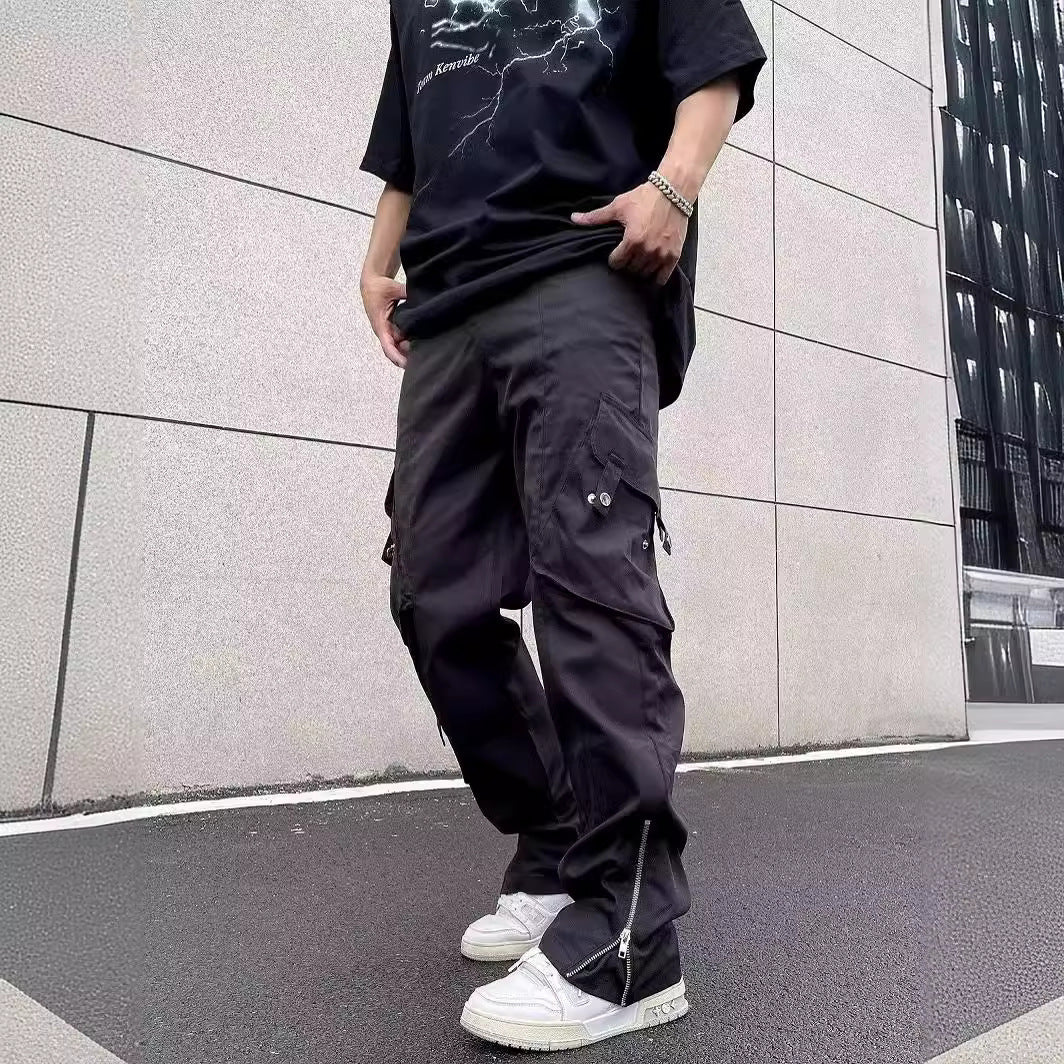 Pantalon Rétro Multi-Poches – Coupe Large Style Workwear