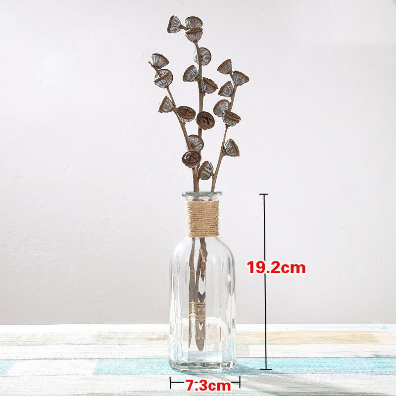 Vase en verre de style européen pour la maison – Ornement décoratif moderne pour salon ou bureau