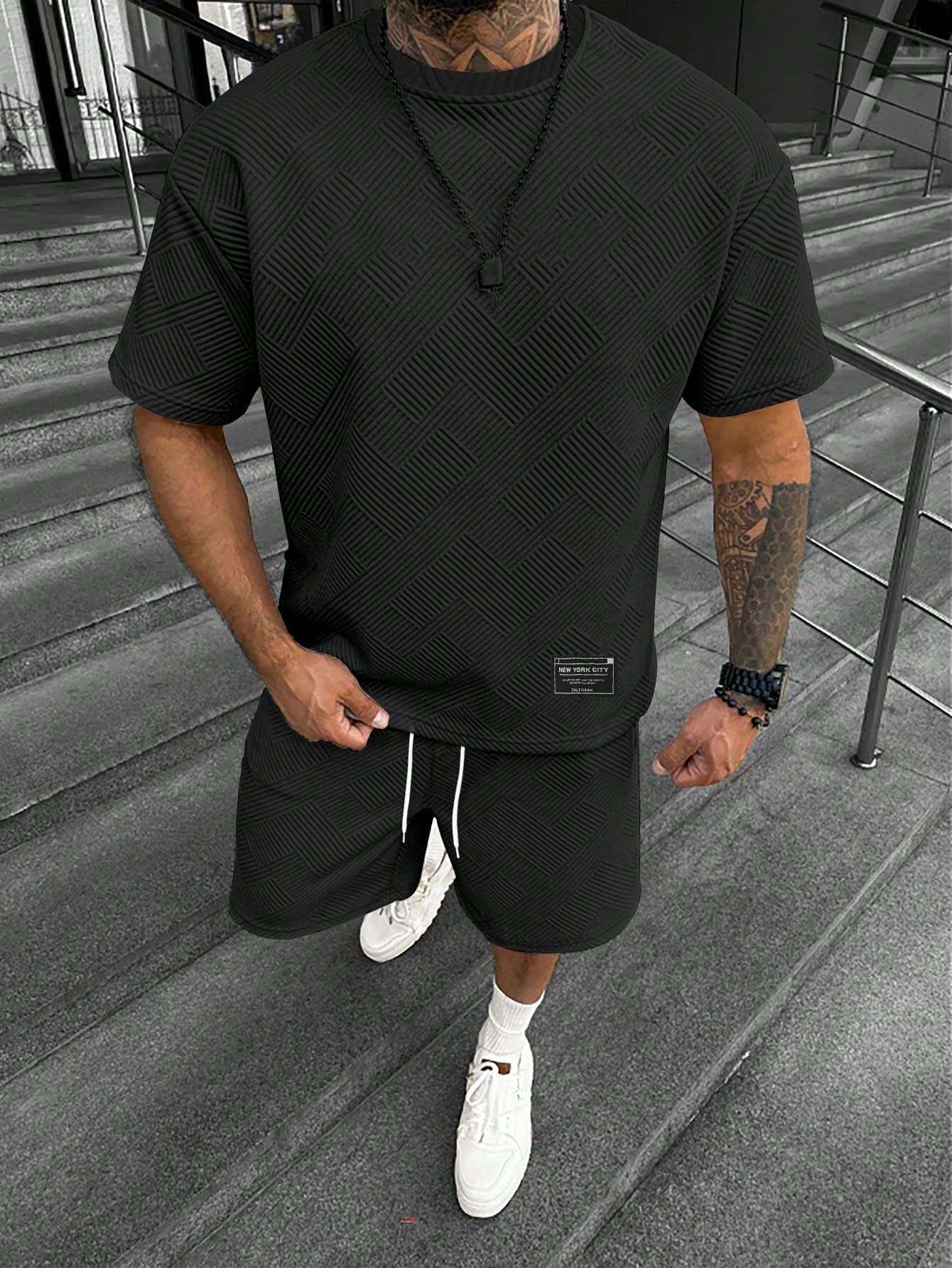 Ensemble homme manches courtes et shorts – Simple, confortable et respirant