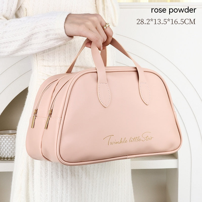 Trousse de toilette cuir grand volume
