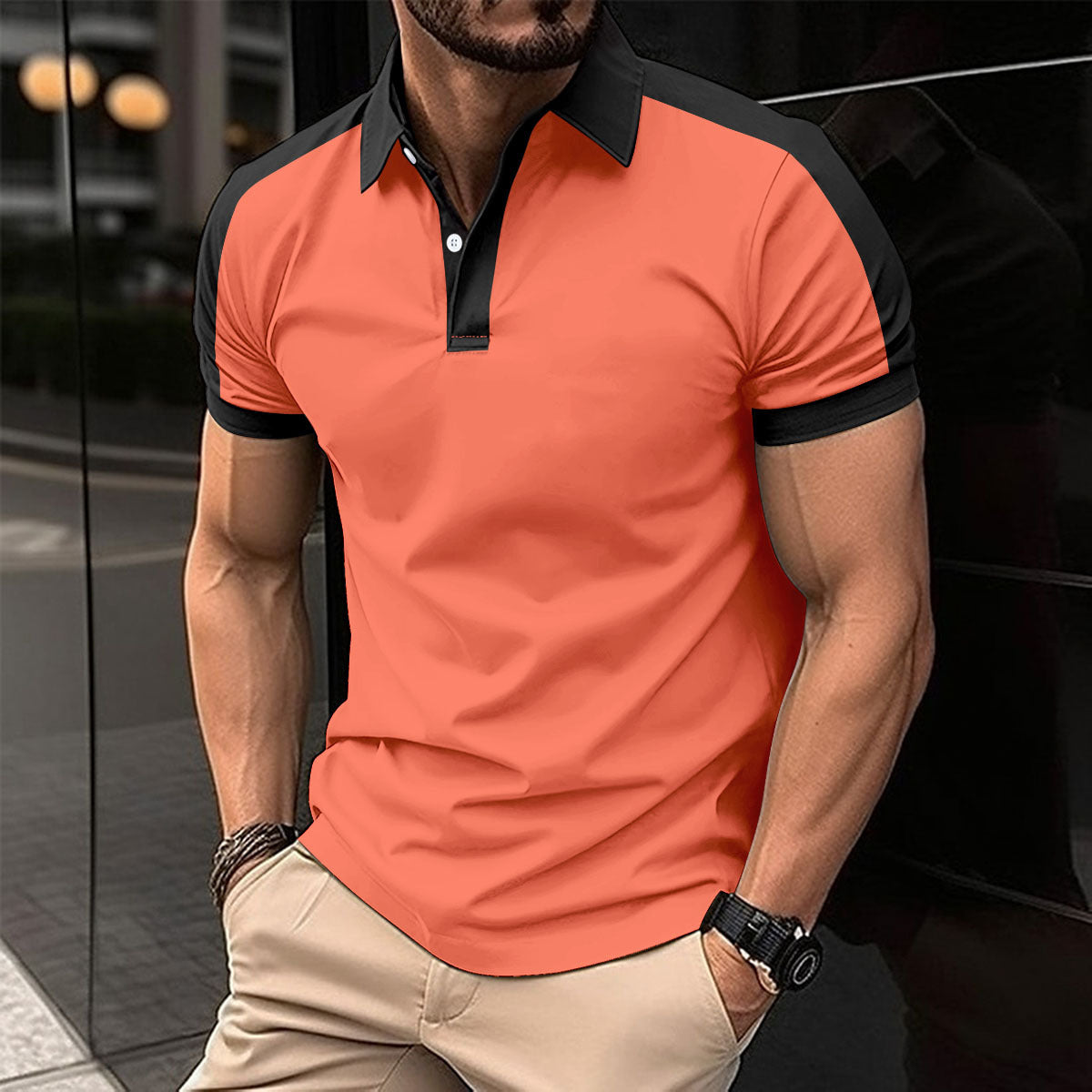 Polo Homme Été – Style Chemise Business, Léger et Élégant