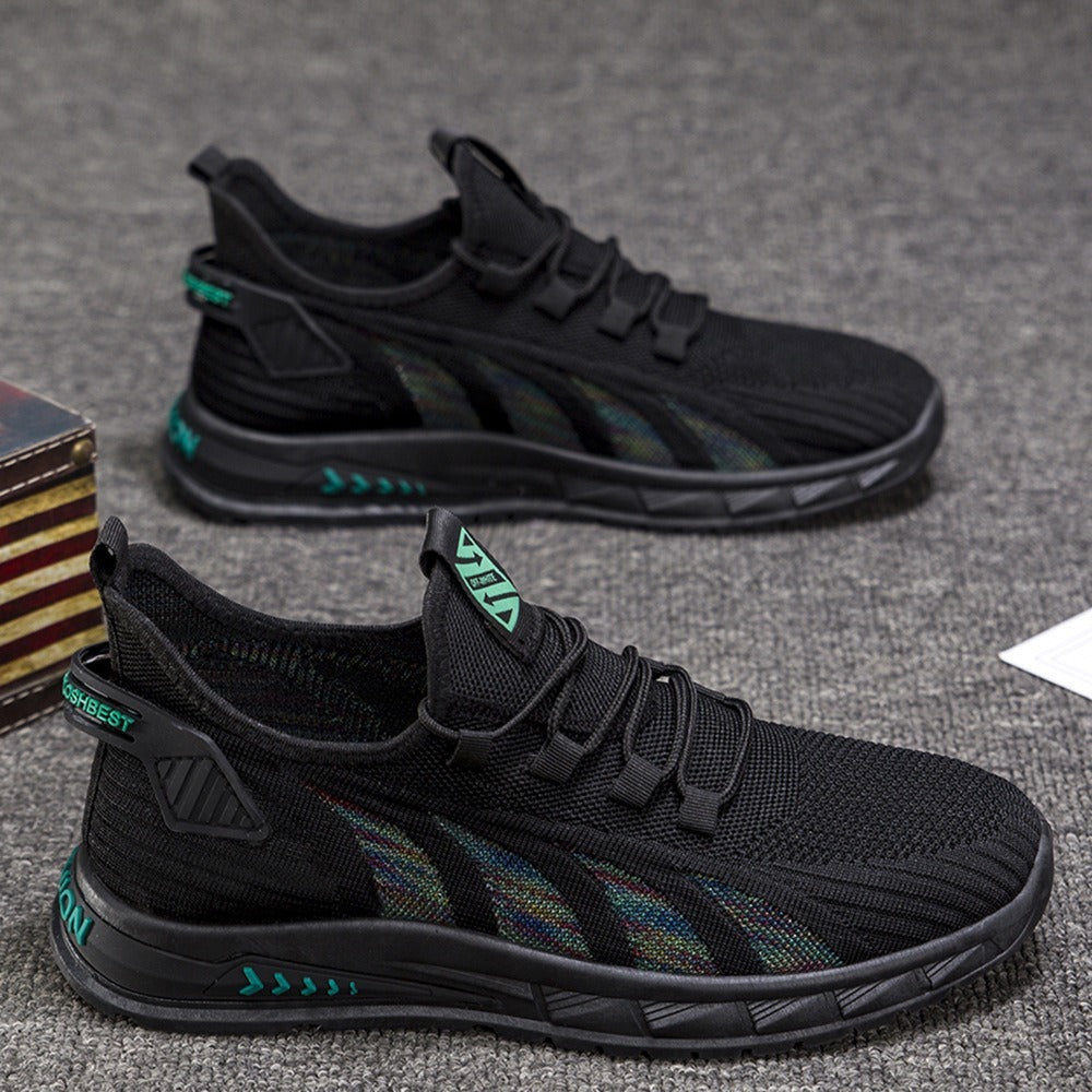 Sneakers Étudiants Homme – Mesh Estival, Légèreté et Confort Pied Fort