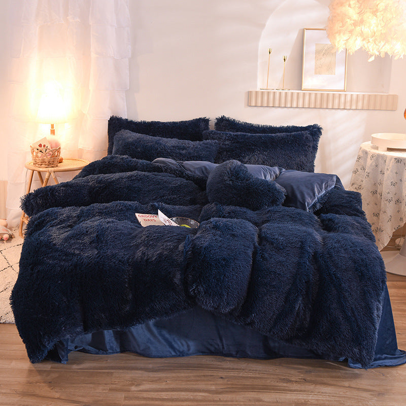 Parure de Lit Hiver – Flanelle Épaisse Ultra Douce, Housse de Couette, Drap Plat & Taies d’Oreiller