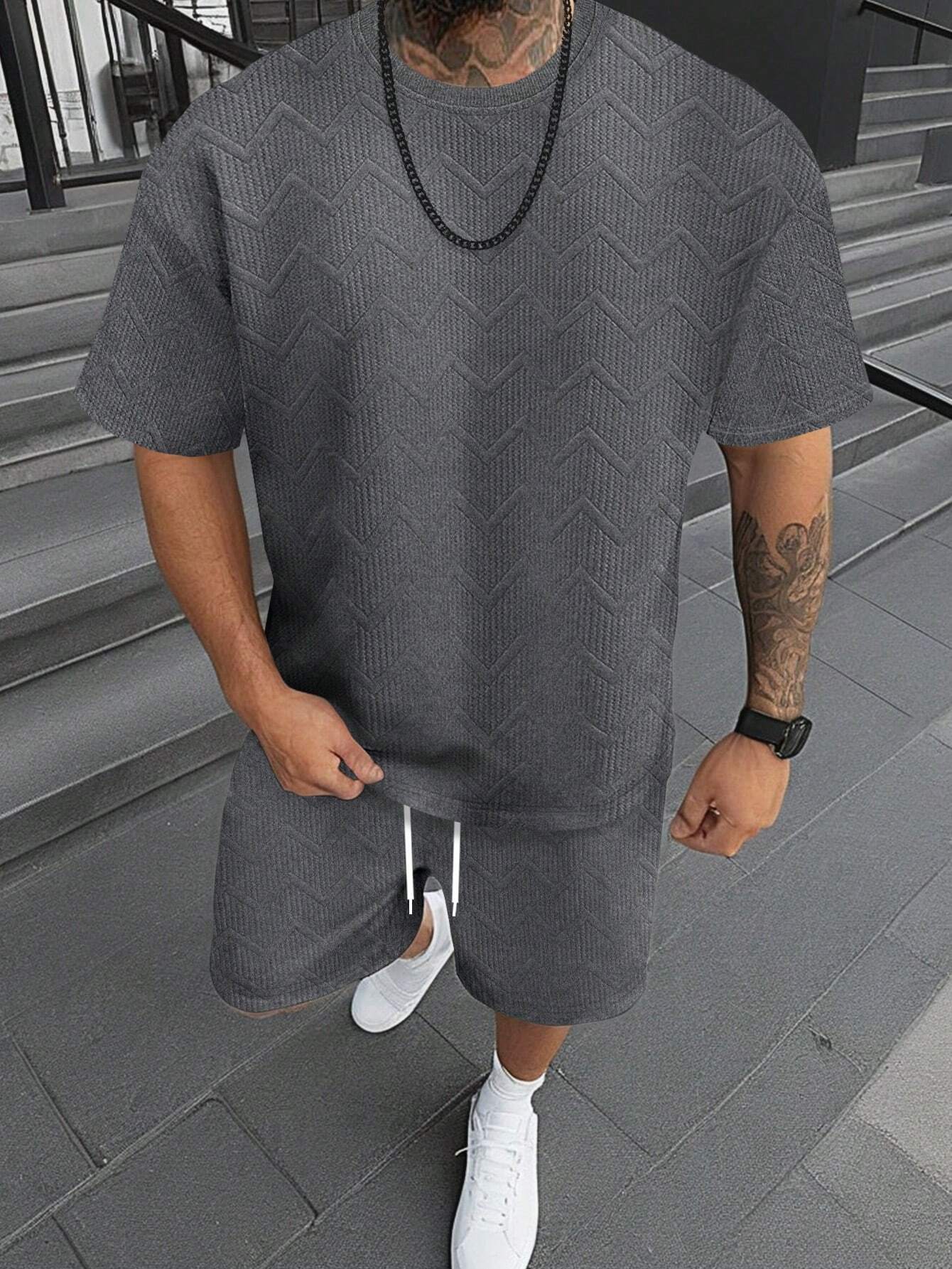 Ensemble homme manches courtes et shorts – Simple, confortable et léger