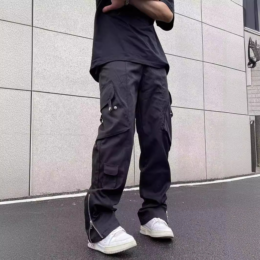 Pantalon Rétro Multi-Poches – Coupe Large Style Workwear