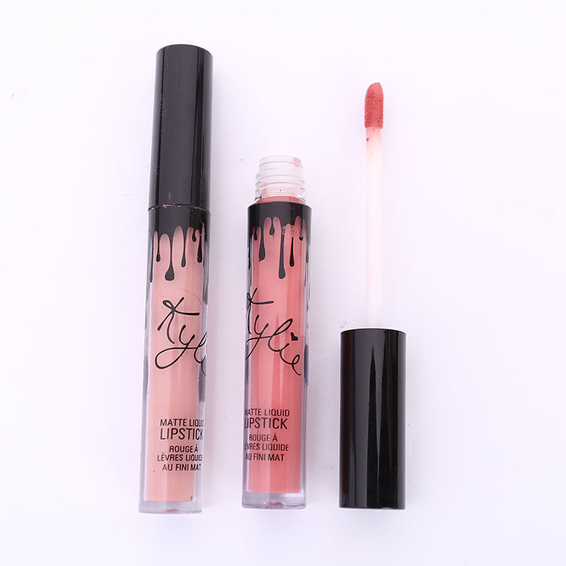 Set de 12 glosses à lèvres avec nœuds – Coffret de rouges à lèvres liquides pailletés