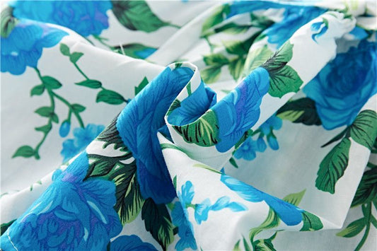 Robe en coton imprimé floral pour bébé fille – Robe à volants charmante