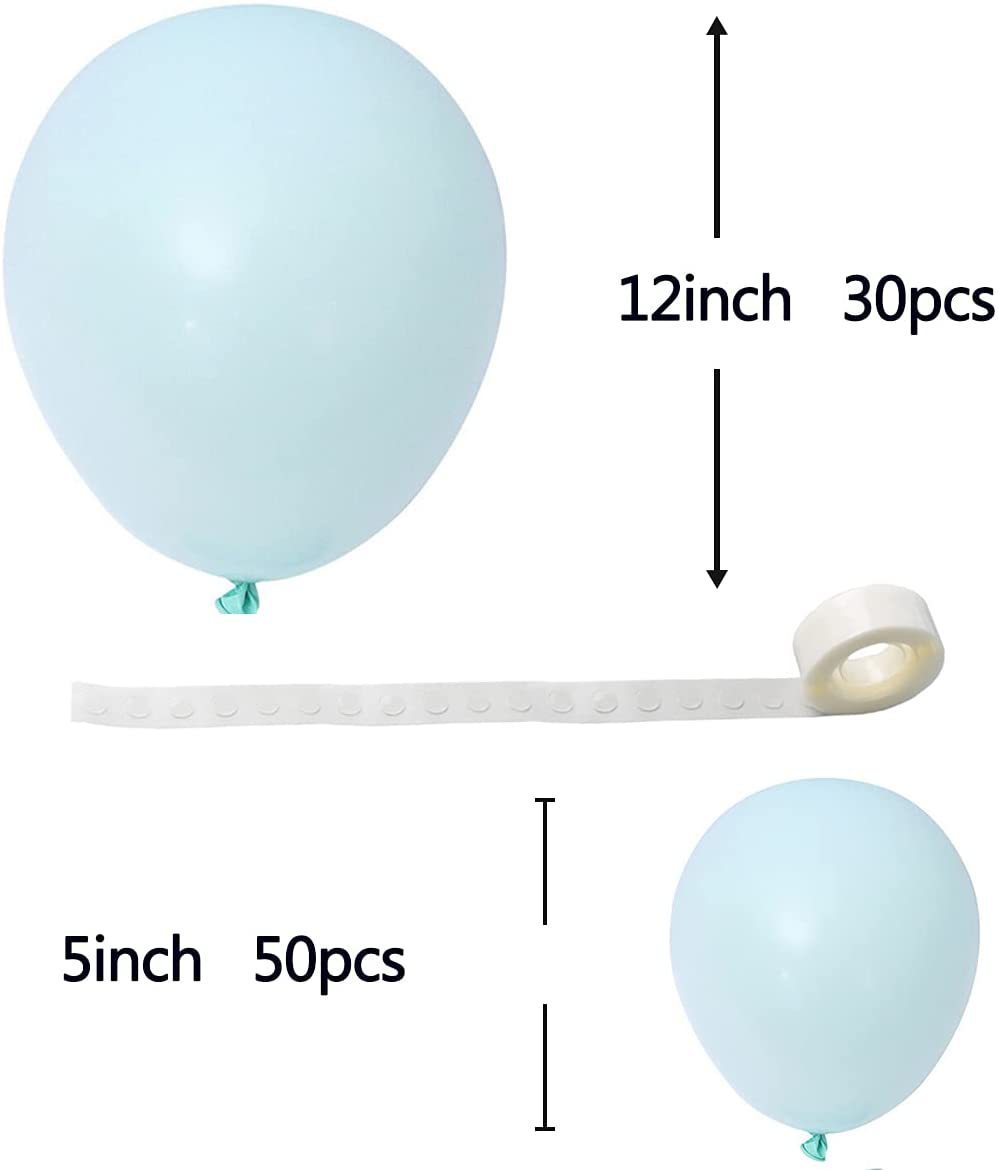 Kit de Ballons Latex Macaron avec Ballons Cheval Foil