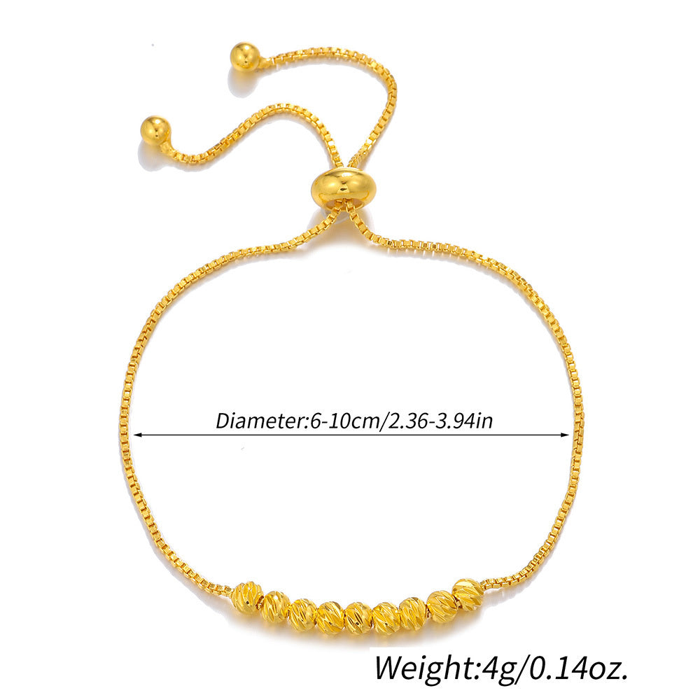 Bracelet à perles chanceuses – chaîne boîte 9 perles