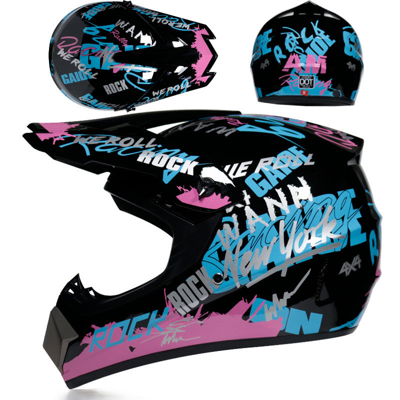 Casque tout-terrain (off‑road) – Coque légère, ventilation optimisée & mentonnière renforcée