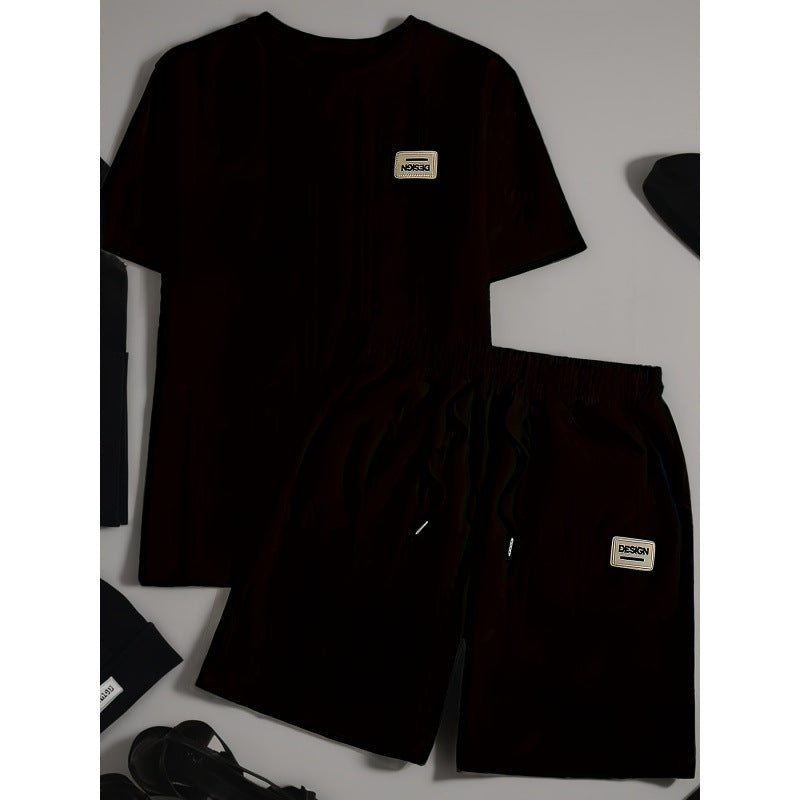 Ensemble homme tricot texturé – Haut à pompons et pantalon confortable