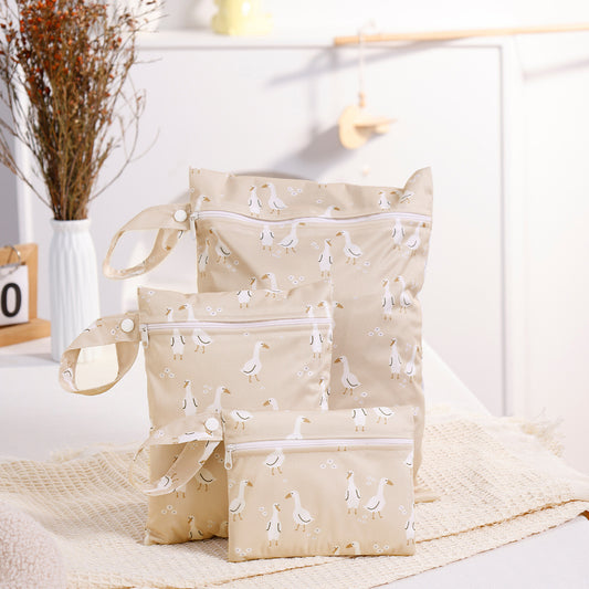 Lot de 3 Sacs de Rangement Imprimés pour Vêtements – Organisation Pratique et Élégante