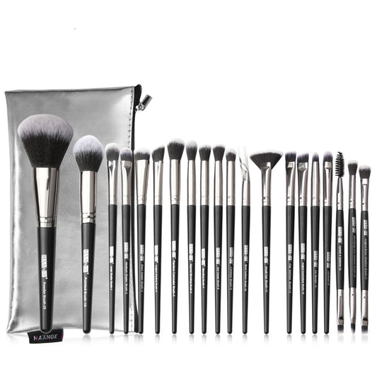 Set de 20 pinceaux de maquillage – professionnel, synthétique, avec étui