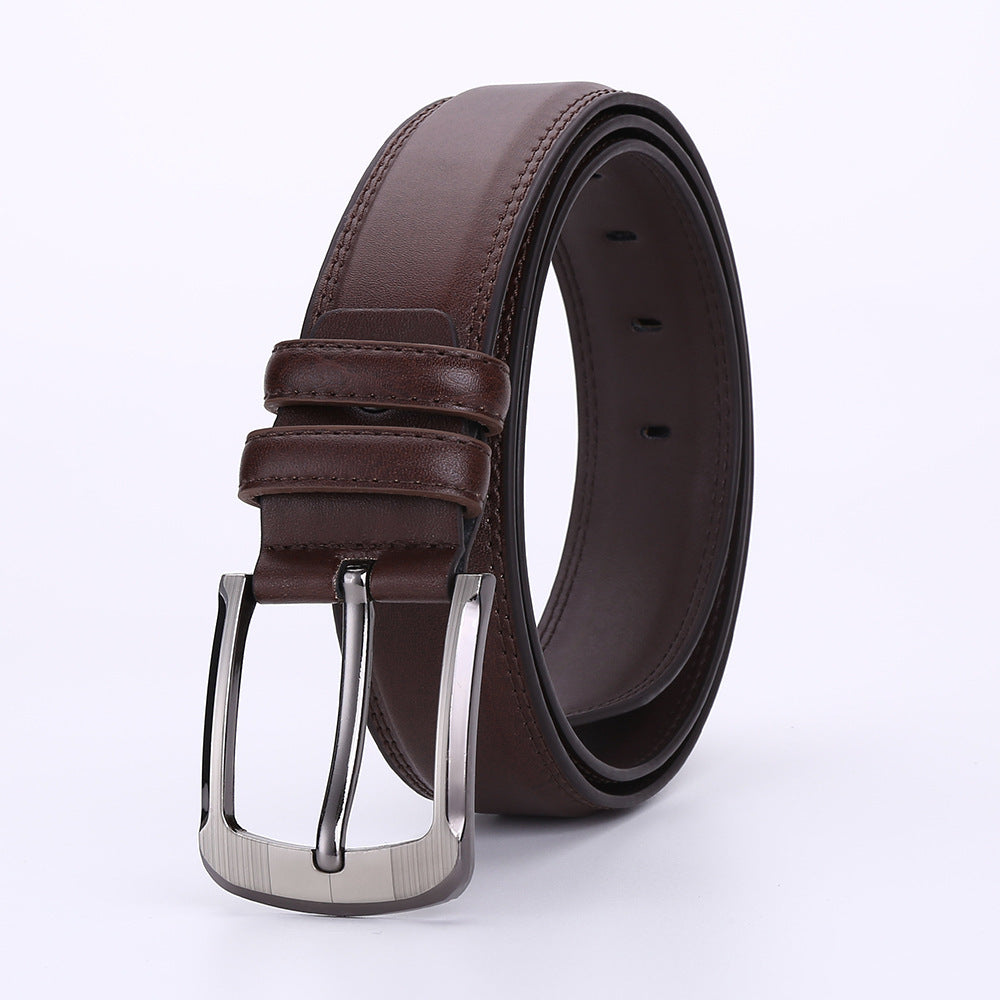 Ceinture homme en cuir pleine fleur à boucle ardillon – Style business et casual