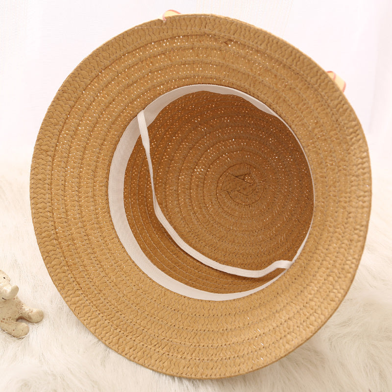 Chapeau de Soleil Fille Été + Sac Assorti – Style Princesse, Léger et Protecteur