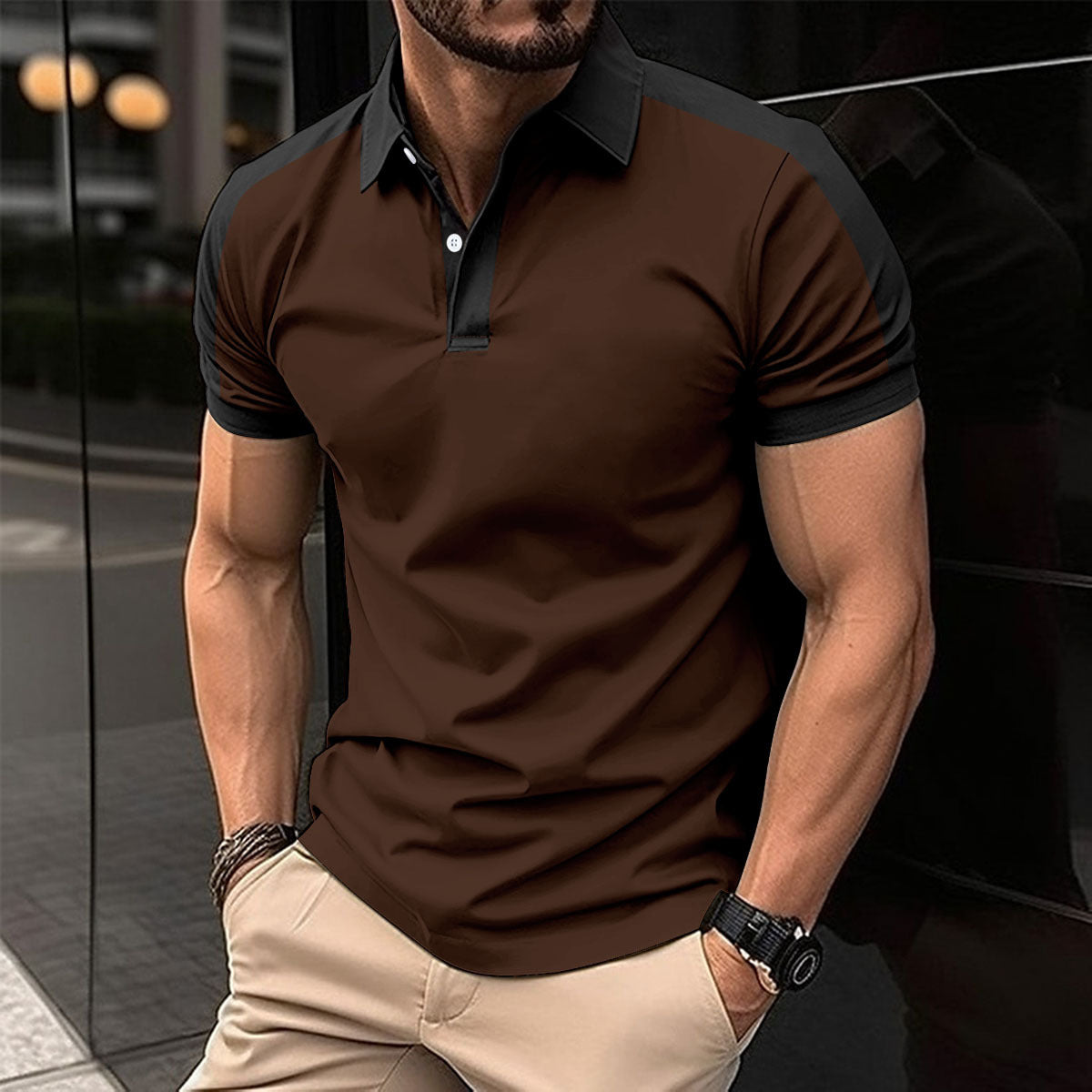 Polo Homme Été – Style Chemise Business, Léger et Élégant