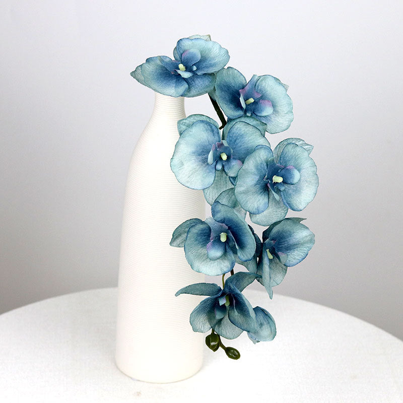 Bouquet de Fleurs Artificielles Orchidée Papillon d’Automne à 8 Têtes