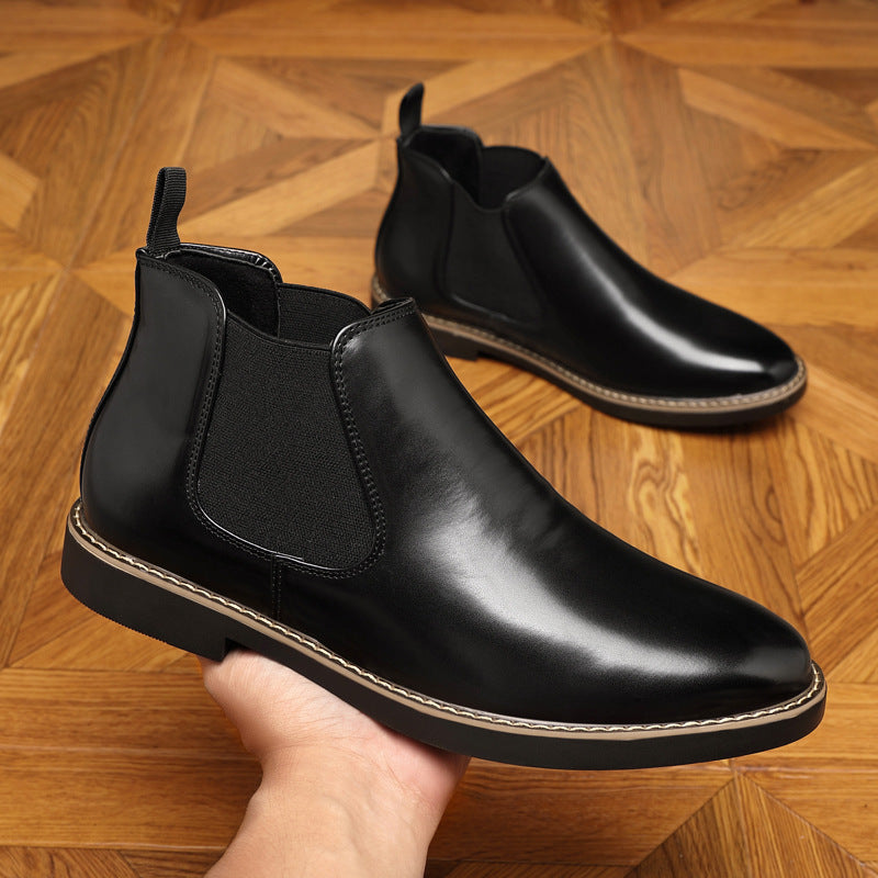 Bottes en Cuir à Bout Pointu pour Homme – Élégance Formelle et Confort