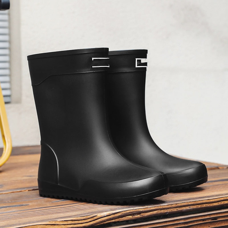 Chaussures Mi-Mollet Homme Étanches – Semelle Antidérapante, Confort et Style Urbain