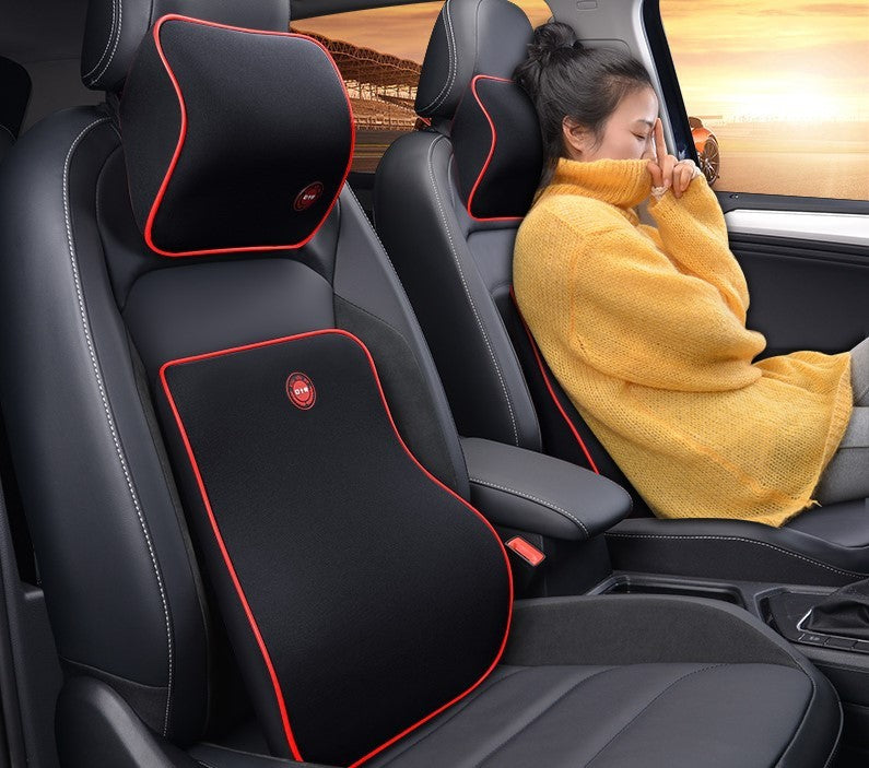 Support lombaire & appuie-tête voiture – Coussin mémoire de forme confort dos et nuque
